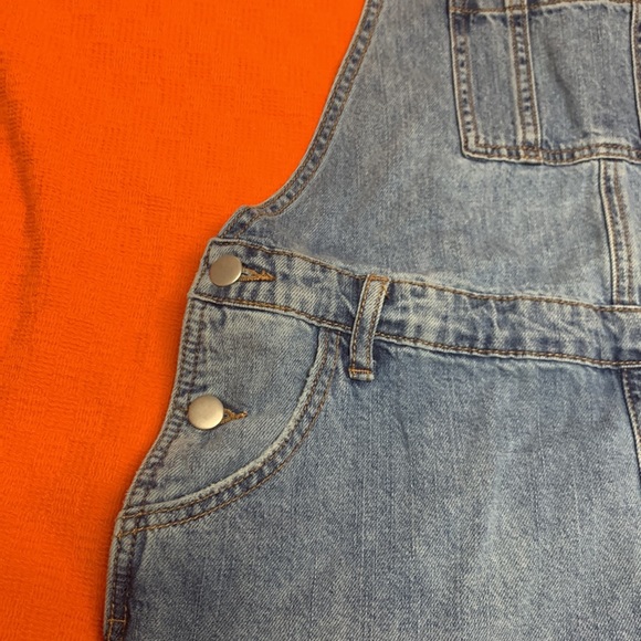 Ripe denim Maternity shortalls- M. Adjustable, gently used. - Picture 2 of 5